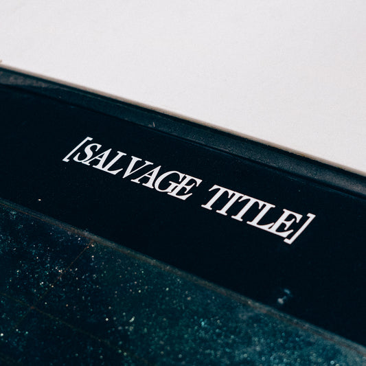 'SALVAGE TITLE' Reflective Sticker